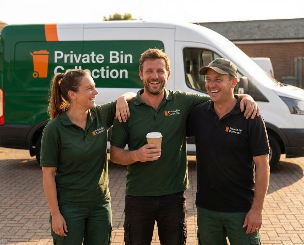 Local private bin collection team serving Angmering, West Sussex